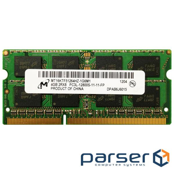 Пам'ять Micron 4 GB DDR3L SO-DIMM 1600 MHz (MT16KTF51264HZ-1G6M1)