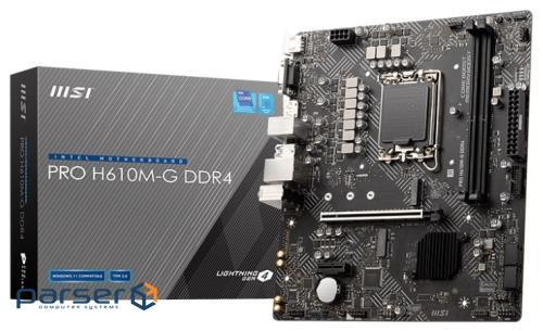 Материнська плата MSI Pro H610M-G