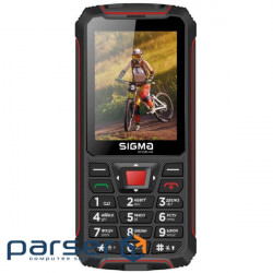 Mobile phone Sigma X-treme PR68 Black Red (4827798122129)