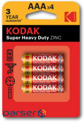Battery KODAK EXTRA HEAVY DUTY R3 1x4 pcs. blister (30953321)