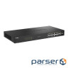 Комутатор D-Link DGS-1018P 16x1GE PoE+, 240Вт, 30Вт/порт, Некерований