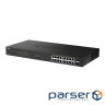 Комутатор D-Link DGS-1018P 16x1GE PoE+, 240Вт, 30Вт/порт, Некерований