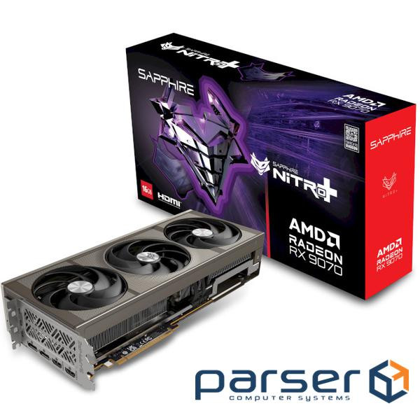Відеокарта SAPPHIRE Nitro+ Radeon RX 9070 16GB GDDR6 (11349-01-20G) (32358-01-20G)