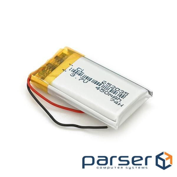 Літій-полімерний акумулятор 6*35*60mm (Li-ion 3.7В 2500мА&middot,год) (652035) ) (652035)