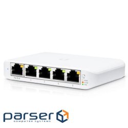 Network switch Cisco SG350X-48-K9-EU Тип - управляемый 3-го уровня, форм-фактор - в стойку, количество портов - 54, порты - SFP+, Gigabit Ethernet, комбинированный, возможность удаленного управления - управляемый, коммутационная способность - 176 Гбит/ с, размер таблицы МАС-адресов - 64000 Кб, корпус - Металический, 48x10/ 100/ 1000TX, 2хSFP+ Ubiquiti USW-Flex-Mini
