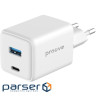 СЗУ Proove Pocket GaN Plus 25W (Type-C + USB) white (WCPG25111202)