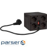 Стабілізатор напруги Defender AVR Premium 1500 600 Вт, 4 розетки, чорний (99060)