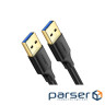 Дата кабель USB 3.0 AM/AM 2.0m US128 black Ugreen (10371) (90403224)