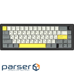 Клавіатура бездротова Epomaker EK68 65% Flamingo Switch Hot-Swap (2.4G/BT/USB) RGB UA B (EK68-B-F)