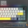 Клавіатура бездротова Epomaker EK68 65% Flamingo Switch Hot-Swap (2.4G/BT/USB) RGB UA B (EK68-B-F)