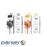 Кабель HOCO X14 USB to iP 2A, 2m, nylon, aluminum connectors, Black (6957531062882)