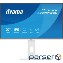 27" 16:9 IPS РК монітор, 2560х1440, 1 мс (MPRT), 7 5 Гц, 350 кд/м2, Adaptive Sync, 2x (XB2797QSU-W1)