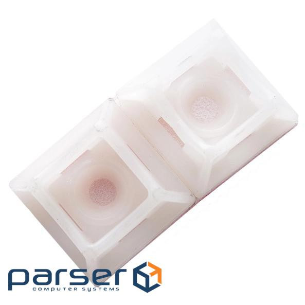 Майданчик самоклеючий для кабельної стяжки до 5 мм з отвором білий (пач.50 шт .) APRO PH-2020WC