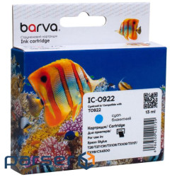 Картридж Barva Epson T0922/T1082 (C13T10824A10) 500ст , cyan (IC-0922)