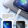 Дата кабель USB-C to Lightning 1.0m 27W grey ColorWay (CW-CBPDCL061-GR)