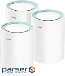 Система WiFi Cudy M1300(3-pack), AC1200 Wi-Fi Gigabit Mesh Solution
