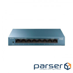 Network switch Cisco SG350X-48-K9-EU Тип - управляемый 3-го уровня, форм-фактор - в стойку, количество портов - 54, порты - SFP+, Gigabit Ethernet, комбинированный, возможность удаленного управления - управляемый, коммутационная способность - 176 Гбит/ с, размер таблицы МАС-адресов - 64000 Кб, корпус - Металический, 48x10/ 100/ 1000TX, 2хSFP+ TP-Link LS108G