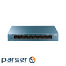 Network switch Cisco SG350X-48-K9-EU Тип - управляемый 3-го уровня, форм-фактор - в стойку, количество портов - 54, порты - SFP+, Gigabit Ethernet, комбинированный, возможность удаленного управления - управляемый, коммутационная способность - 176 Гбит/ с, размер таблицы МАС-адресов - 64000 Кб, корпус - Металический, 48x10/ 100/ 1000TX, 2хSFP+ TP-Link LS108G