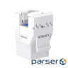 Модуль Keystone RJ45 UTP cat.6 NW186 Unshielded Module 180 White Ugreen (30844)