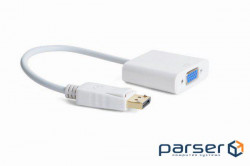 Перехідник DisplayPort to VGA Cablexpert (A-DPM-VGAF-02-W)