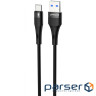 Кабель Proove Light Silicone Plus USB to Type-C 3A (1m) black (CCLS15001201)