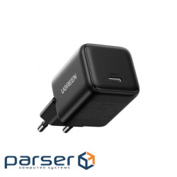 Зарядний пристрій Ugreen USB-C PD20W GaN X512 black (55553)