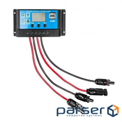 Neo Tools solar panel controller, 10A, 12/24V, two USB, reverse current protection MOS (90-145)