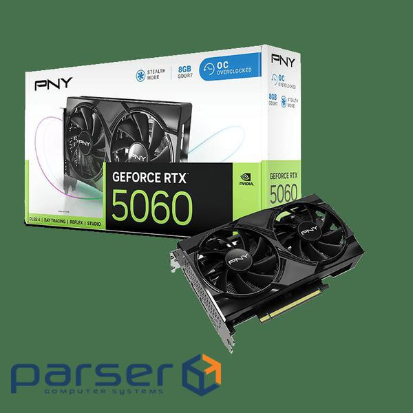 Відеокарта PNY GeForce RTX5060 DUAL FAN OC 8G (VCG50608DFXPB1-OC)