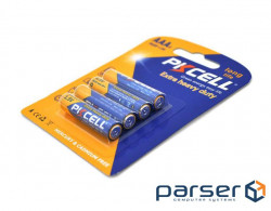 Батарейка сольова PKCELL 1.5V AAA/ R03, 4 штуки в блістері ціна за блістер , Q12 (PC/R03-4B)