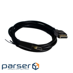 Кабель DisplayPort (M) - HDMI (M), 1.8 м, Black, Patron, 4K / 60 Гц (PN-DP-HDMI- (CAB-PN-DP-HDMI-18)