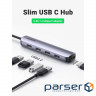 Порт-реплікатор UGREEN CM417 5-in-1 USB-C Hub Gray (20197)