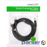 Кабель UGREEN AV102 AUX 3.5мм TRS-RCAx2 M/M 3.0м Чорний (10512)