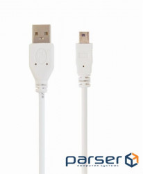 Дата кабелю USB 2.0 AM to Mini 5P 1.8m Gembird (CC-USB2-AM5P-6) (CC-USB 2-AM5P-6 (1,8м) ))