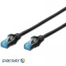 Патч корд Digitus SF-UTP, CAT 5e, 1м, AWG 26/ 7, черный (DK-1531-010/BL)