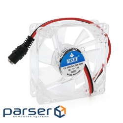 Кулер корпусних Merlion HXS 8025 DC sleeve fan 5,5*2,5 female - 80 (CC-80*80*25 / 5.5*2.5)