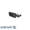 Мережевий фільтр F06U, 6 розеток EU + 4 USB+1PD, кнопка включення з індикатором, 2 м, 3 (F06U-Black) , 3 (F06U-Black)