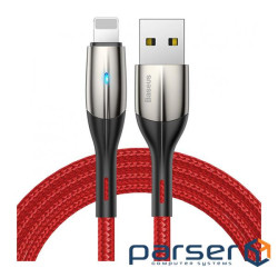 Дата кабель USB 2.0 AM to Lightning 1.0m 2.4A red Baseus (CALSP-B09)