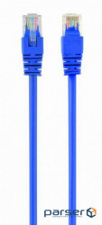 Patch cord Cablexpert 0.25м UTP, голубой, 0.25 м, 5е cat. (PP12-0.25M/B)