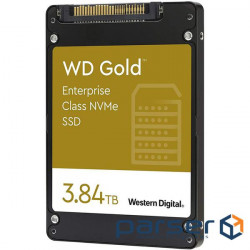 Solid state drive SSD U.2 NVMe WD GOLD 3840GB Enterprise (WDS384T1D0D)