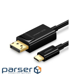 Кабель мультимедійний USB-C to DisplayPort M 1.5m 4K30Hz black Ugreen (50994)