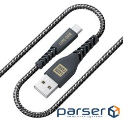 Cable Luxe Cube Kevlar USB-microUSB, 1.2m, black (8886668686242)