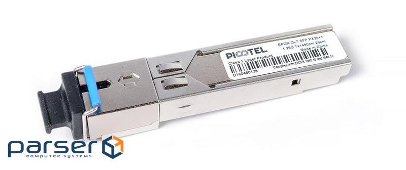 Модуль оптичний Picotel EPON OLT SFP PX20++ (20км, SC, TX1490нм. RX -32 (EPON OLT SFP PX20++20км)