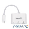 Концентратор Intracom USB3.1 Type-C to HDMI/USB 3.0/PD 60W 4-in-1 White Manhattan (152945)
