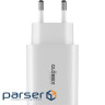 Зарядний пристрій Globex 2xUSB-C 30W FastPower white (30WCC)