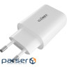 Зарядний пристрій Globex 2xUSB-C 30W FastPower white (30WCC)