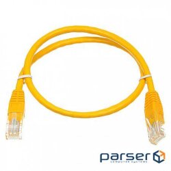 Patch cord Atcom, UTP, RJ45, Cat.6, copper, 2 m, yellow (10202)