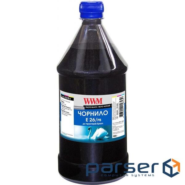 WWM Epson XP-600 / XP-605 / XP-700 ink 1000g Photo Black (E26/PB-4)