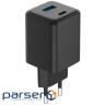 СЗУ Proove Pocket GaN Plus 25W (Type-C + USB) black (WCPG25111201)