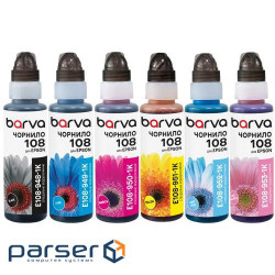 Чорнило Barva Epson 108 100 мл*6, флакон OneKey (E108-1K-MP) (I-BARE-E-108-1K-MP)