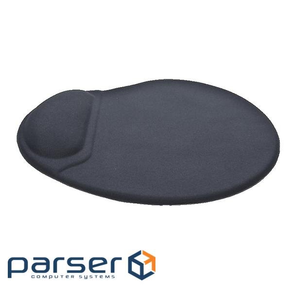 Килимок Gembird MP-GEL-BK Black гелевий з подушкою для руки 